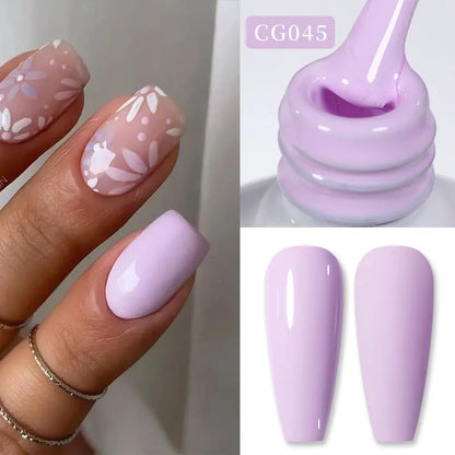 BORN PRETTY 10ml Nude Pink Gel Nail Polish Varnis Semi Permanent Nail Gel Varnish Soak Off UV Gel for Valentine's Day Gift Nails