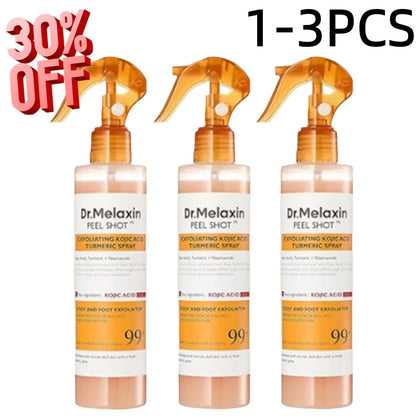 Korean Dr.Melaxin Peel Shot Exfoliating Kojic Acid Turmeric Spray Soothing Moisturizing Brighten Exfoliating Kojic Acid 200ml