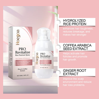Fermented Rice Water for Hair Growth Hair Regrowth Essential Oil Scalp Treatment Hair Fall Control Serum Plant Dense Hair Spray