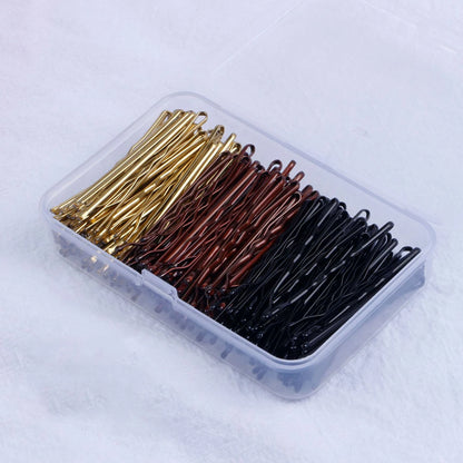 150pcs Women Solid Casual Bobby Pin Box Set For Daily Life Pins Female Hair Clips For Makeup Tools Hair Styling Accessories