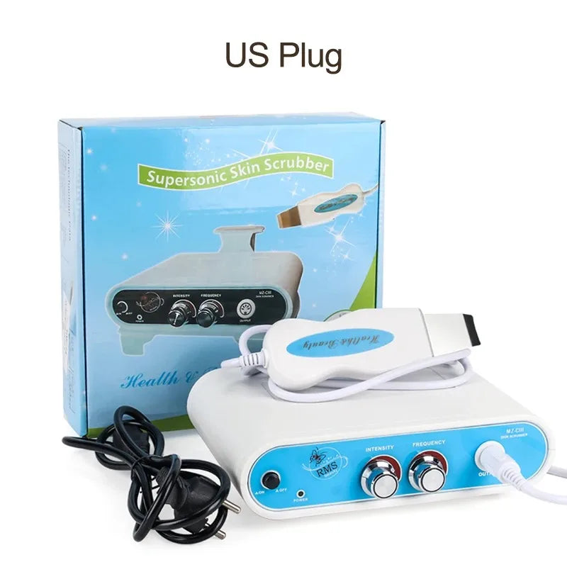 Powerful Ultrasonic Face Skin Scrubber Deep Removal Blackhead Acne Spots  Facial Dirt Peeling Cleaner Beauty Care Spa lifting
