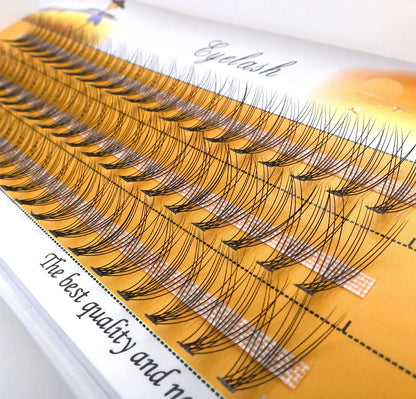 10D mink Eyelashes 60 bundles/box natural Eyelash extension 3D Russian Individual Eyelash Cluster Makeup Tool Lashes Wholesale
