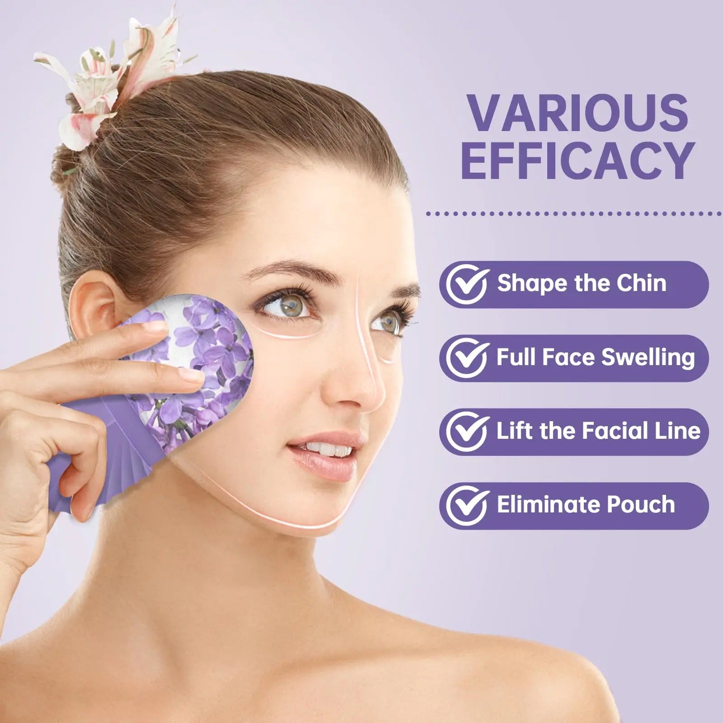 1/2/3pcs Ice Face Roller Facial Skincare Ice Roller Facial Roller GuaSha FaceTool Face Massage Roller MoldCube LiftingContouring