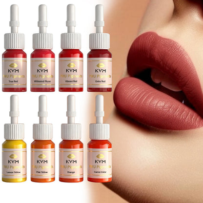 8 Colors 5ML Lip Tattoo Ink Set Semi Permanent Makeup Tattoo Lips Pigments Microblading Body Beauty Health Tattoo Art Supplies