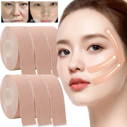 2.5CM*5M Instant Facial Lift Tape Face Neck Eyes Skin Lifting Tool Wrinkle Removal Sticker V Face Elastic Bandage Skin Care Tool