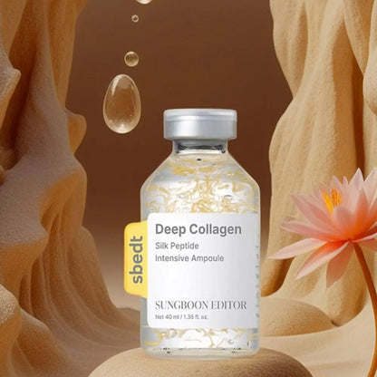 Korean Skin Barrier Ampoule SUNGBOON EDITOR Collagen Silk Peptide Serum 40ml Deep Moisture Tightening Texture Refining Treatment