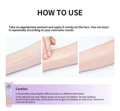 Whitening Lotion Before Makeup Concealer Moisturizing Cream Base Makeup EVen Skin Tone Buildable Coverage Strong Moisturizing