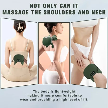 4D Bionic Finger Neck Shoulder Massager Wireless Neck Cervical Trapezius Kneading Massage Shawl Brushless Motor Neck masajeador
