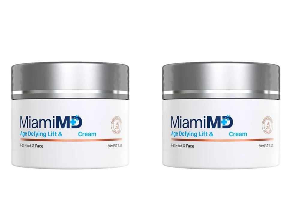 Miami MD Advanced Anti-Aging Cream Lifts and Firms the Skin Reduces Fine Lines Long-Lasting Moisturization for Neck Face