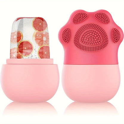 Massage Face - Silicone Beauty Tool for Women，Facial Ice Roller for Skin Care - Reduce Eye Puffiness 1Pcs