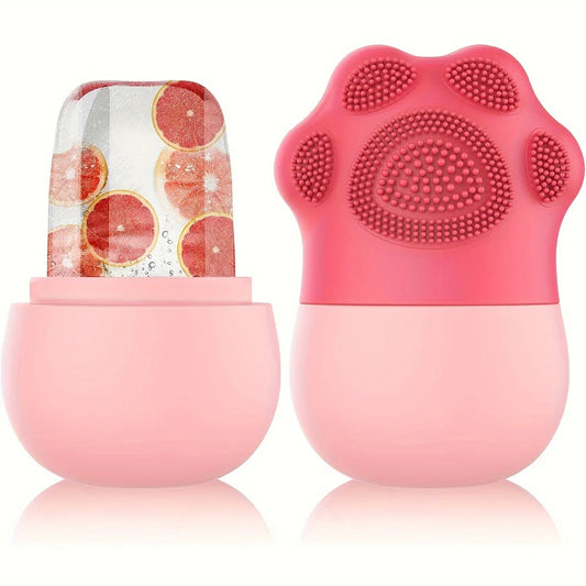 Massage Face - Silicone Beauty Tool for Women，Facial Ice Roller for Skin Care - Reduce Eye Puffiness 1Pcs