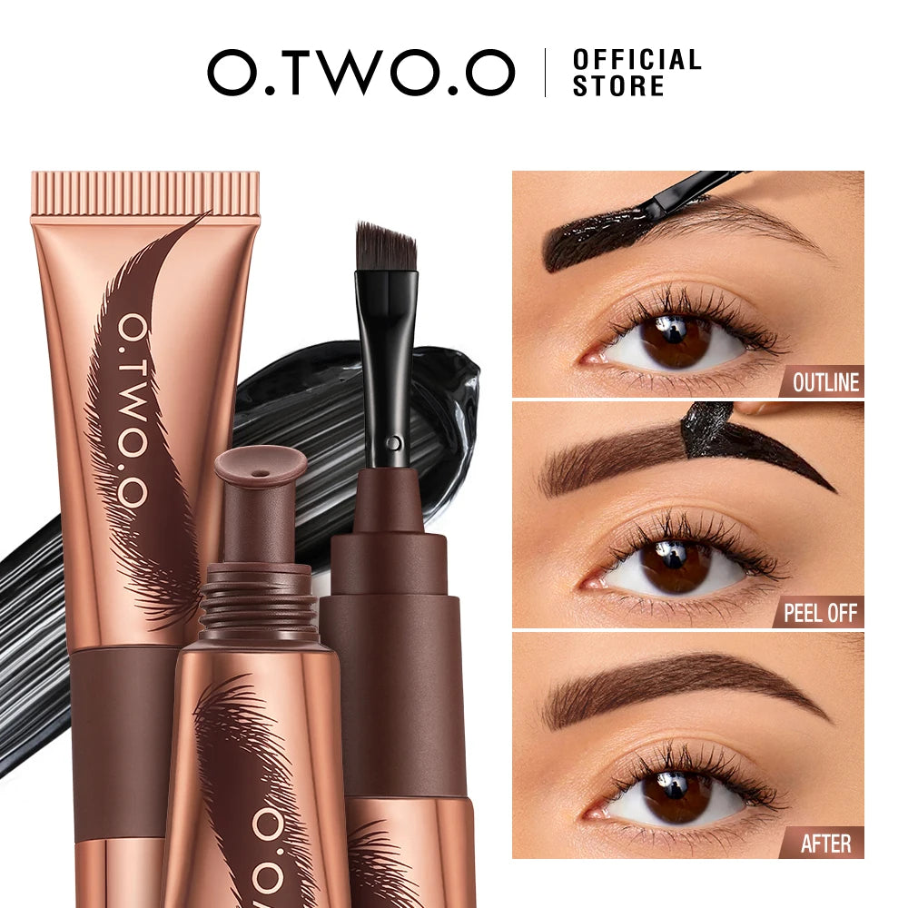 O.TWO.O Peel-Off Eyebrow Tint Eyebrow Tattoo Waterproof Long-lasting Color-lock Natural Mist Brow TattooPeel-Off Eyebrow Tint
