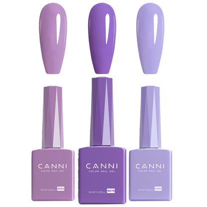 9ml CANNI TPO FREE HEMA FREE Ultra Consistency Nail Gel Polish Set Round Brush Semi Permanent Soak Off UV LED Gel Nail Kit