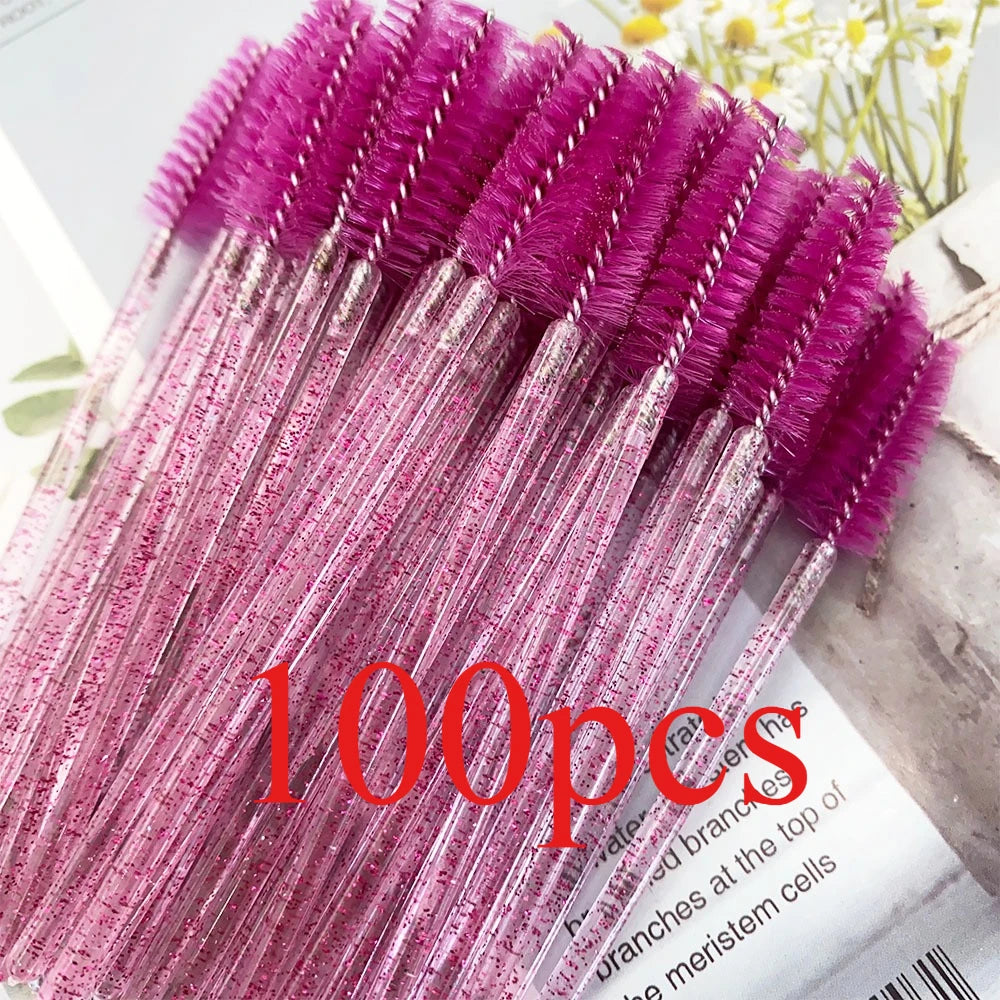 100Pcs Eyelash Brushes Disposable Eyelashes Extension Brush Makeup Tool For Mascara Wands Applicator Spoolers Tools Wholesaler
