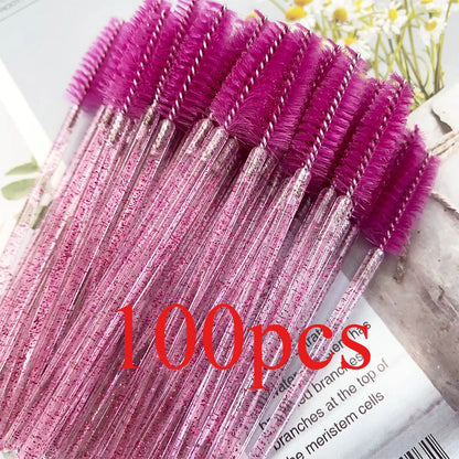 100Pcs Eyelash Brushes Disposable Eyelashes Extension Brush Makeup Tool For Mascara Wands Applicator Spoolers Tools Wholesaler