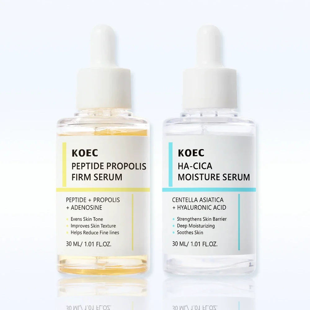 30ml KOEC Peptide Propolis Firm Serum Moisturizing Brightening Restoring Anti-Wrinkle Improve Texture Even Skin Tone Adenosine