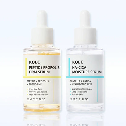 30ml KOEC Peptide Propolis Firm Serum Moisturizing Brightening Restoring Anti-Wrinkle Improve Texture Even Skin Tone Adenosine