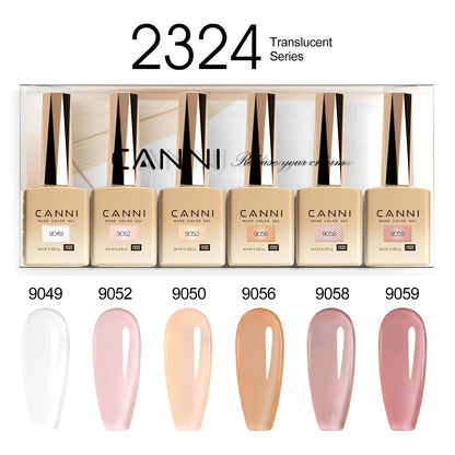 9ml CANNI TPO FREE HEMA FREE Ultra Consistency Nail Gel Polish Set Round Brush Semi Permanent Soak Off UV LED Gel Nail Kit