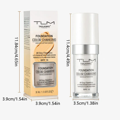 30ml Foundation Magic Color Changing Foundation Liquid Soft Matte Long Lasting Hydrating Makeup Base Maquiagem Korea Makeup