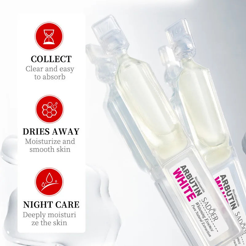 Niacinamide Whiten Serum Arbutin Facial Serum Glass Clarifying Dull Skin Moisturizing Multi-Effect Brightening Korean Skin Care