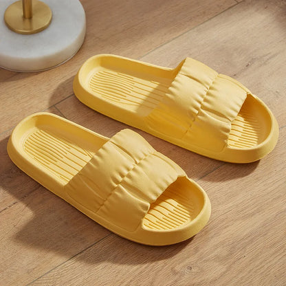 Soft Bottom Slippers for Women Home Bathroom Home Bath Non-slip Couple Summer Sandals for Men Summer Wear Comfortable