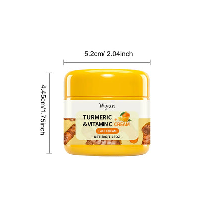 Turmeric Vitamin C Anti-Aging Cream Moisturizing Anti-Wrinkle Collagen Hyaluronic Acid Cream Skin Care Cosmetics 50g