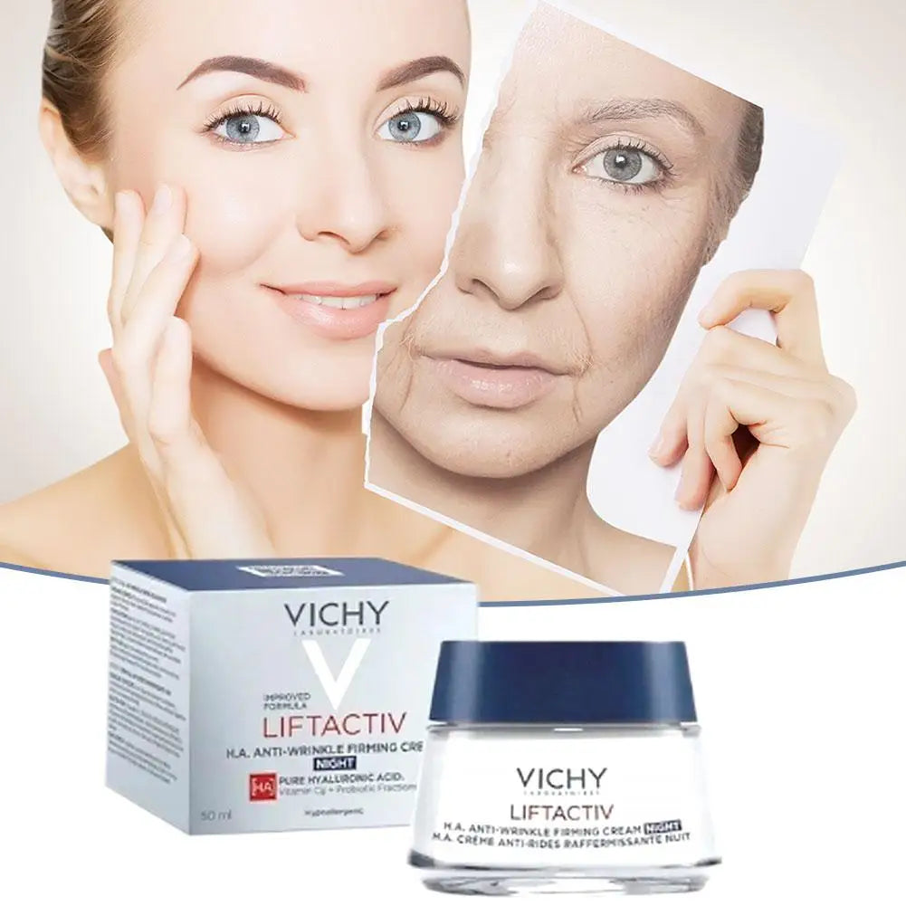 VICHY Firming Cream Vitamin C Firming Brightening Anti-Wrinkle Moisturizing Skin Repair Korea Original Night Cream 50ml