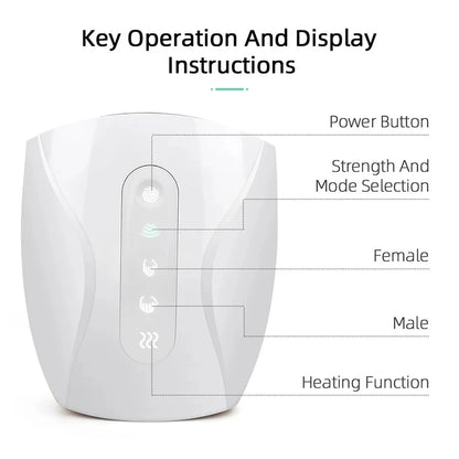 Electric Hand Massager Heat Cordless with Air Compression Finger Acupoint Palm Finger Massage Machine for Arthritis Pressure