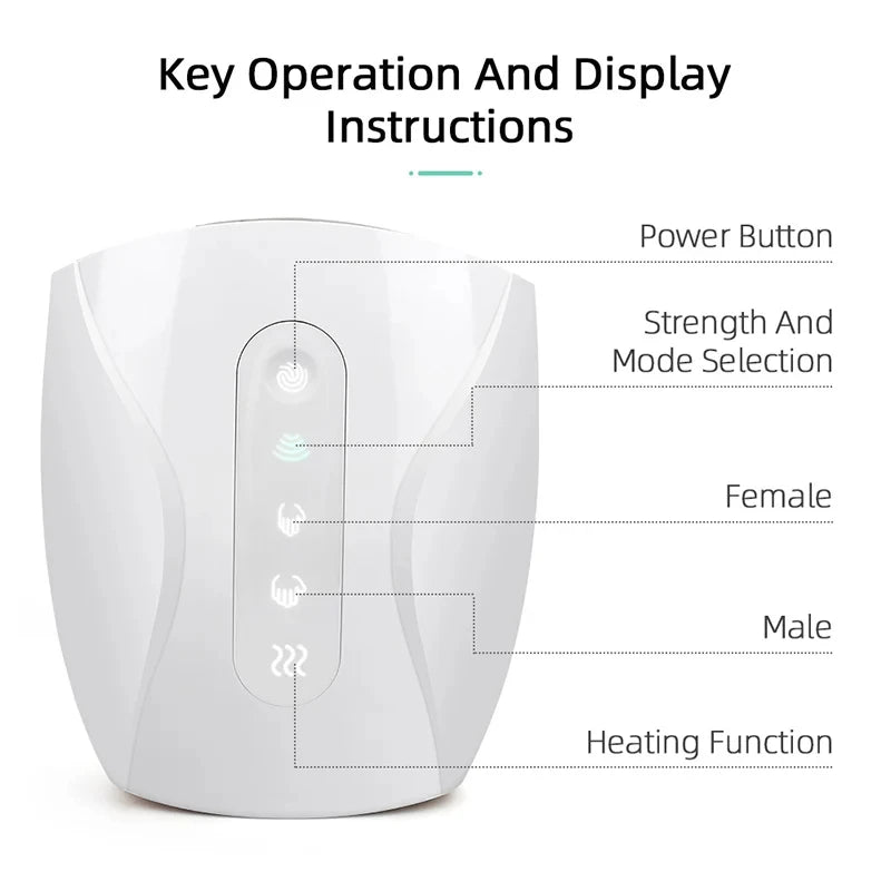 Electric Hand Massager Heat Cordless with Air Compression Finger Acupoint Palm Finger Massage Machine for Arthritis Pressure