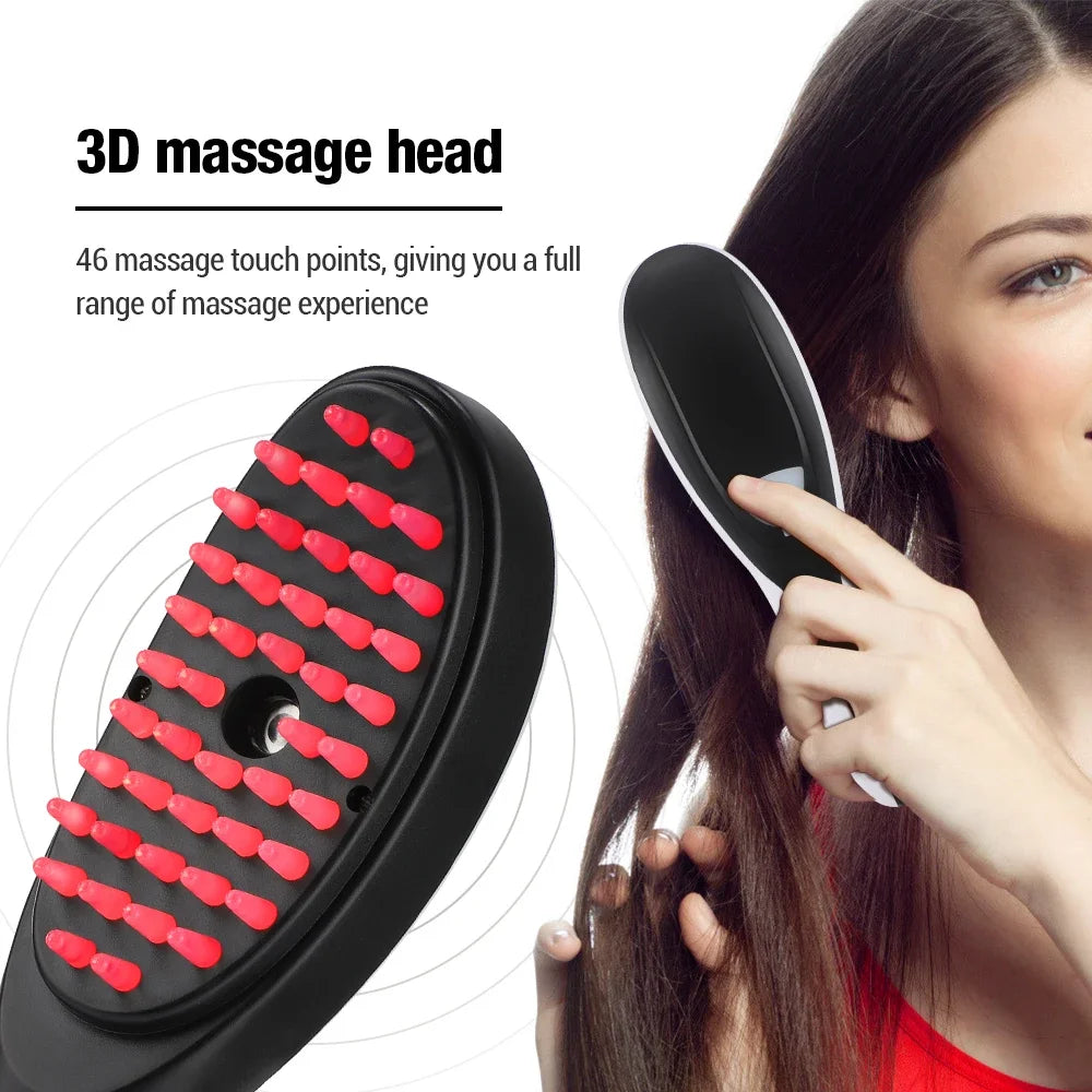Electric Head Massager Nano Atomization Hair Growth Comb Scalp Relax Massager Red Light Oil Applicator Anti-Hair Loss Hair Care