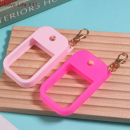 New Universal Silicone Sleeve Reusable Hand Sanitizer For 30ml Card Spray Bottle With Silicone Sleeve Separate Bottle