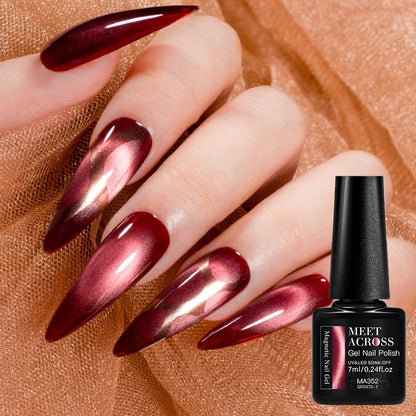 Cat Eye Gel Polish With Nail Magnet Tools For Creating Heart Shapes On Nails Semi Permanent Cat Magnetic Nail Art UV Gel Varnish
