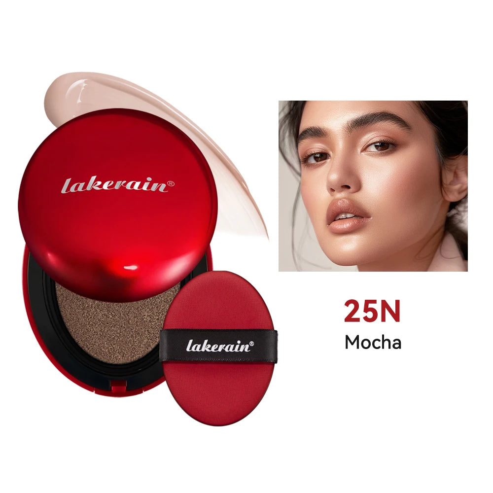 Korean Air Cushion Foundation Natural Moisturizing Coverage 72H Wear Semi-Matte Finish Foundation Women Long-lasting Makeup Base