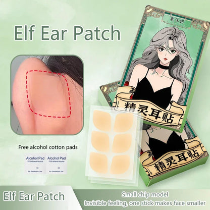 6/12/30Patches Elf Ear Support Stickers Invisible Ear Corrector Earlobe Support Patches Elf Ear Makeup V-Face Stickers Easy Use