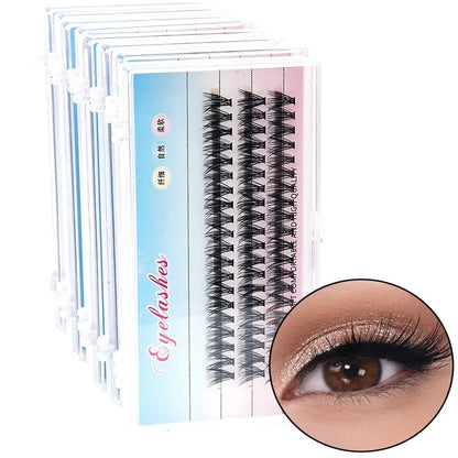 48/60/160/280Pcs Cluster Natural Eyelashes Extensions Lashes Clusters False Eyelash Clusters Extensions Individual Lashes Makeup