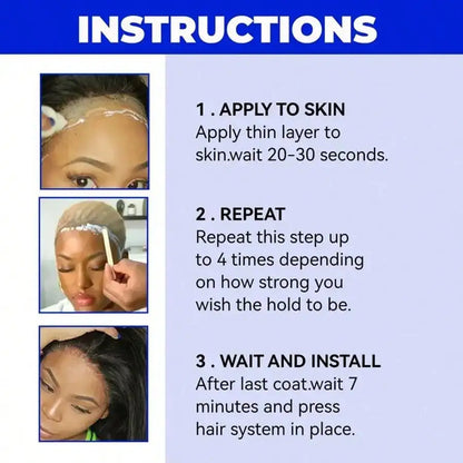 Wig Glue With Remover Super Lace Glue For Lace Wigs/Toupee/Closure Hair Glue Remover Wig Installation Kit