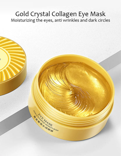 60pcs/box BIOAQUA Collagen Eye Mask Moisturizing Firming Anti Dark Circles Eyes Care Gel Masks Beauty Eye Patches