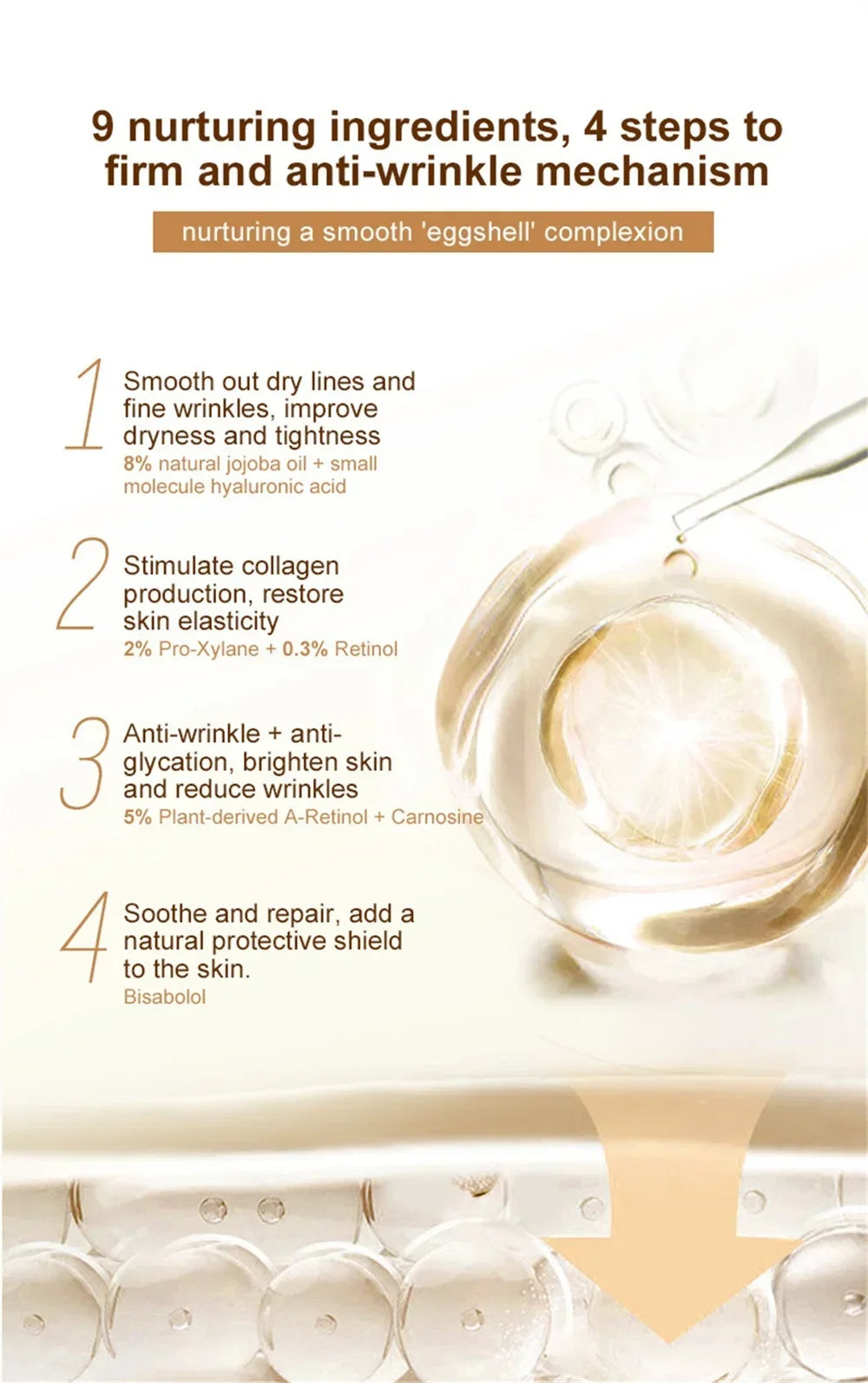 Collagen Anti-Aging Cream Repair Instant Wrinkle Tightening Lifting Rejuvenate face Deep Moisturizing Tightening Korean Skincare
