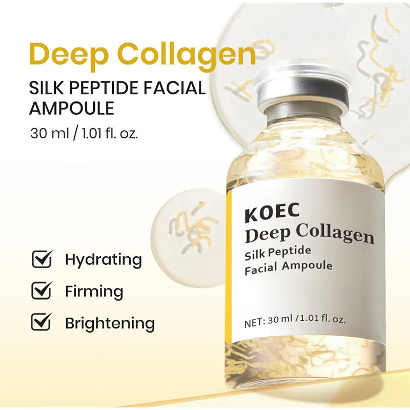 PDRN & Collagen Stem Cell Ampoule Deep Hydration Smooth Skin Enhance Skin Elasticity Nourishing Firming Facial Serum