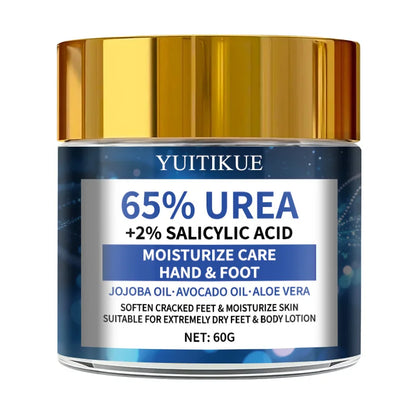 YUITIKUE 65% Urea Foot Cream 60g - 2-Week Cracked Heel Repair, Fast Absorption Non-Greasy, for All Skin Types