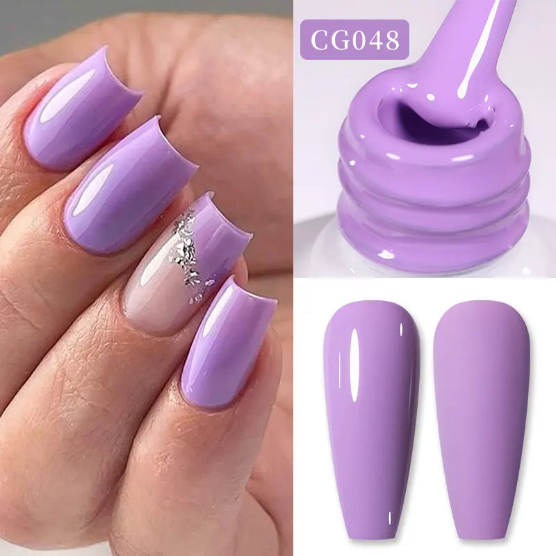 BORN PRETTY 10ml Nude Pink Gel Nail Polish Varnis Semi Permanent Nail Gel Varnish Soak Off UV Gel for Valentine's Day Gift Nails