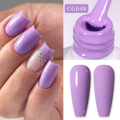 BORN PRETTY 10ml Nude Pink Gel Nail Polish Varnis Semi Permanent Nail Gel Varnish Soak Off UV Gel for Valentine's Day Gift Nails