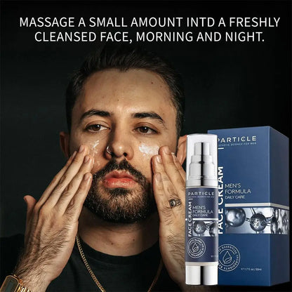 50ml 6-in-1 Men Facial Moisturizer Cream Hydrating Revitalizing Skin Care Particle Face Cream With Collagen Anti Aging & Wrinkle