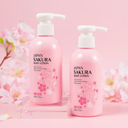 Laikou Cherry Blossom Body Lotion Moisturizing & Repairing  Winter Chapped Skin Care Moisturizing Without Greasiness 200g