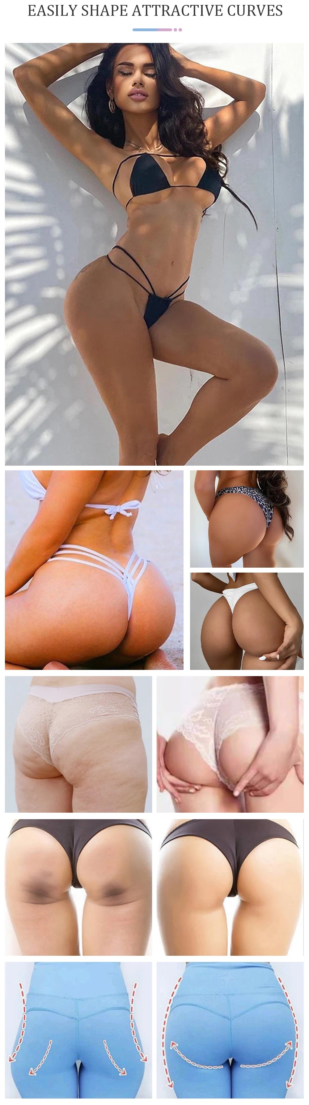 Sexy Butt-Lifting Essential Oil Jasmine Lifting Firming Skin Increase Hips Improve Sagging Body Massage Private Care Up 32ml
