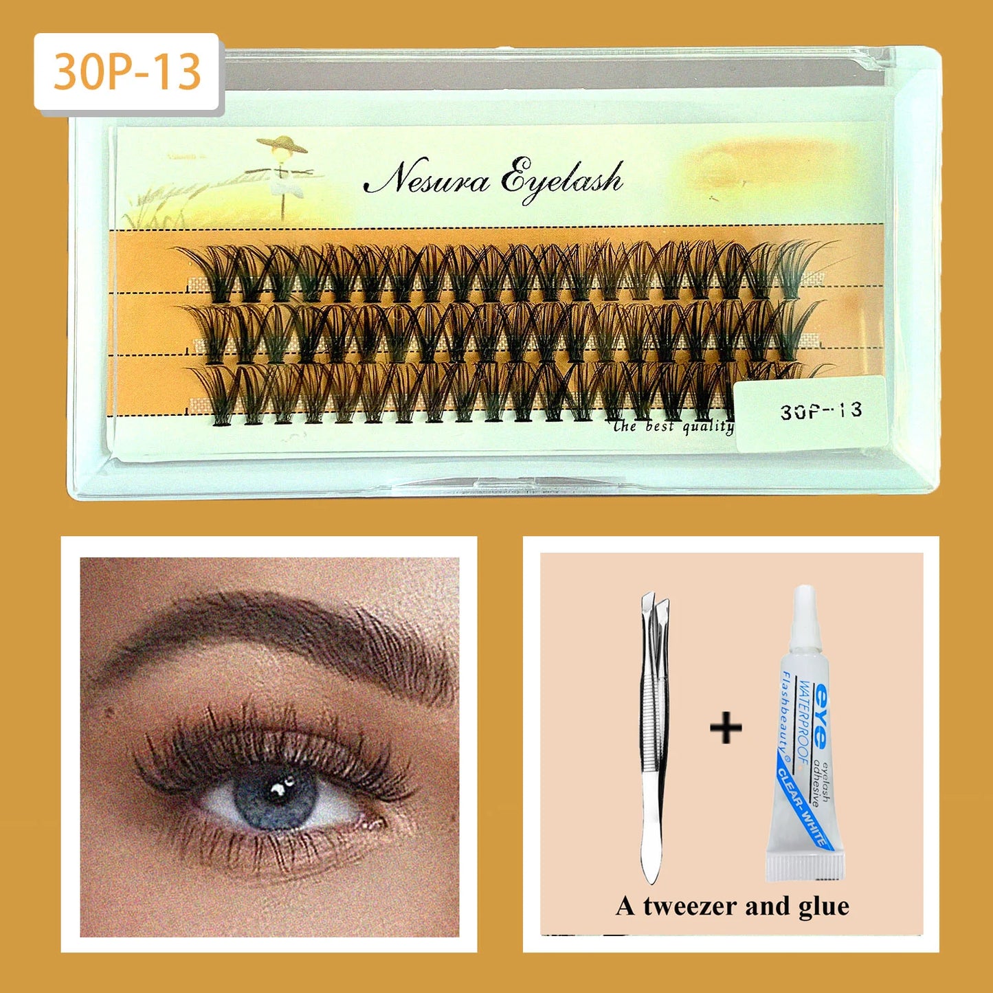 Cluster Eyelashes Kit Five Styles Available Single Eyelashes Clustered Simulation Natural DIY Eyelashes Thickness and Length