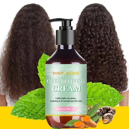 Curl Defining Cream for Curly Hair Styling Curling Moisture Lotion Anti Frizzy Bounce Sculpting Boost Hair Conditioner Care100ml