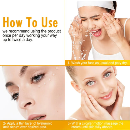 Vitamin C Serum With Ferulic Acid and Hyaluronic Acid - Hydrate & Plump Skin, Restore Radiance, Improve Dull Skin