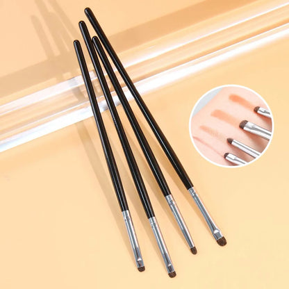 4Pcs Eye Detail Brushes Set, Eyeshadow Brushes, Undereye Smudge Brushes, Soft Eyeliner Brush, Perfect Eye Makeup Tools