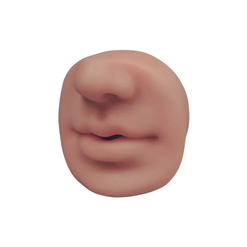 1PC Soft Silicone Mouth Nose Model Tattoo Practice Jewelry Display Piercing Display Tool Tattoo Puncture Practice Accessory